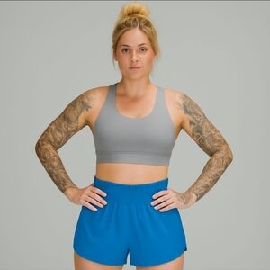 Lululemon Hotty Hot Low Rise Lined Short 4" Poolside Blue 4 NEW